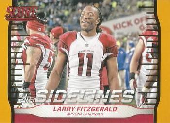 2016 Score - Sidelines Gold #8 Larry Fitzgerald Front