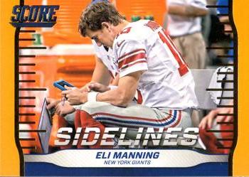 2016 Score - Sidelines Gold #11 Eli Manning Front