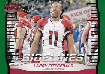 2016 Score - Sidelines Green #8 Larry Fitzgerald Front