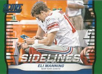 2016 Score - Sidelines Green #11 Eli Manning Front