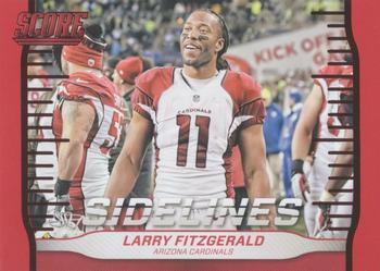 2016 Score - Sidelines Red #8 Larry Fitzgerald Front