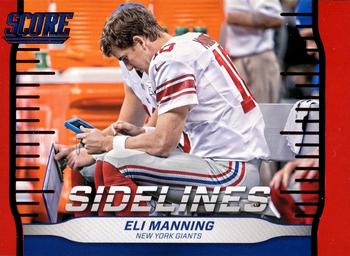 2016 Score - Sidelines Red #11 Eli Manning Front
