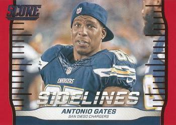 2016 Score - Sidelines Red #17 Antonio Gates Front