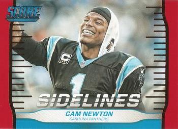 2016 Score - Sidelines Red #22 Cam Newton Front