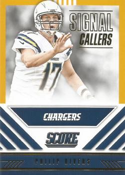 2016 Score - Signal Callers Gold #21 Philip Rivers Front