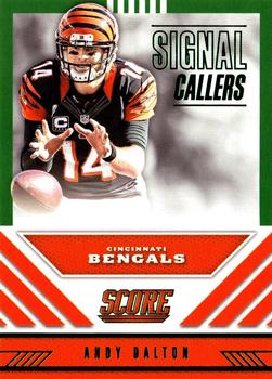 2016 Score - Signal Callers Green #5 Andy Dalton Front
