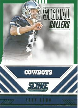 2016 Score - Signal Callers Green #6 Tony Romo Front