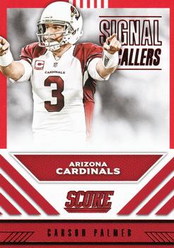 2016 Score - Signal Callers Red #1 Carson Palmer Front