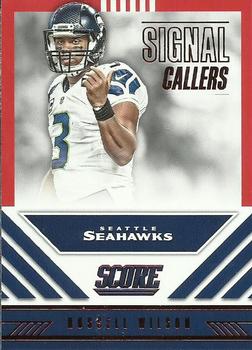 2016 Score - Signal Callers Red #22 Russell Wilson Front