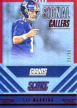 2016 Score - Signal Callers Jumbo Red #17 Eli Manning Front