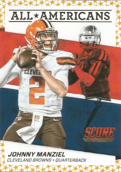 2016 Score - All-Americans Gold #11 Johnny Manziel Front