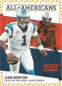 2016 Score - All-Americans Gold #21 Cam Newton Front