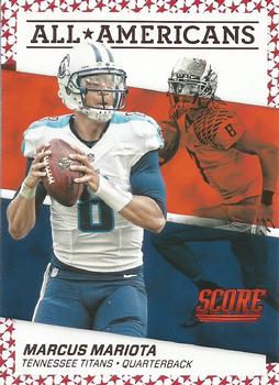 2016 Score - All-Americans Red #1 Marcus Mariota Front