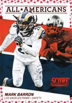 2016 Score - All-Americans Red #20 Mark Barron Front