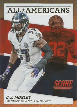 2016 Score - All-Americans Jumbo Gold #9 C.J. Mosley Front