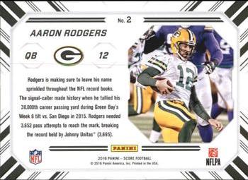 2016 Score - Chain Reaction #2 Aaron Rodgers Back