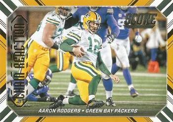 2016 Score - Chain Reaction Gold #2 Aaron Rodgers Front