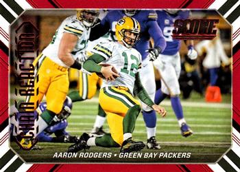2016 Score - Chain Reaction Red #2 Aaron Rodgers Front