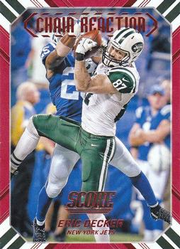 2016 Score - Chain Reaction Red #12 Eric Decker Front