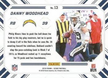 2016 Score - Chain Reaction Red #13 Danny Woodhead Back