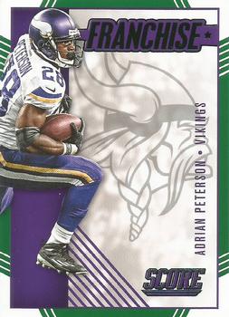 2016 Score - Franchise Green #24 Adrian Peterson Front