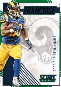 2016 Score - Franchise Green #30 Todd Gurley Front
