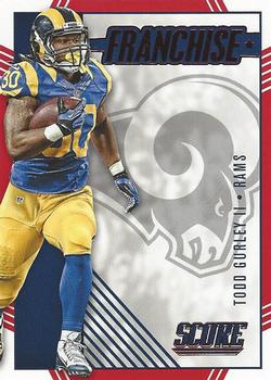 2016 Score - Franchise Red #30 Todd Gurley Front