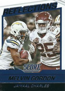 2016 Score - Reflections #9 Jamaal Charles / Melvin Gordon Front