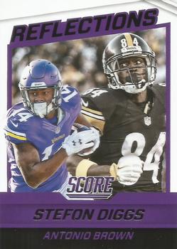 2016 Score - Reflections #19 Antonio Brown / Stefon Diggs Front
