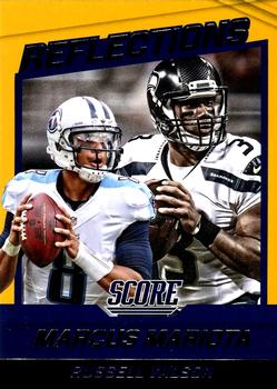 2016 Score - Reflections Gold #1 Marcus Mariota / Russell Wilson Front
