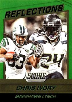 2016 Score - Reflections Green #5 Chris Ivory / Marshawn Lynch Front