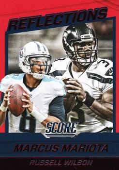 2016 Score - Reflections Red #1 Marcus Mariota/ Russell Wilson Front