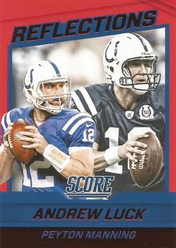 2016 Score - Reflections Red #4 Peyton Manning/ Andrew Luck Front