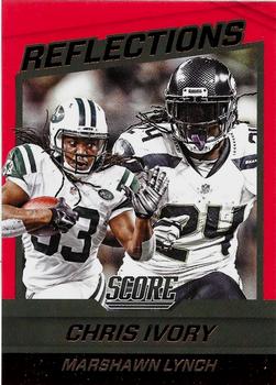2016 Score - Reflections Red #5 Chris Ivory/ Marshawn Lynch Front