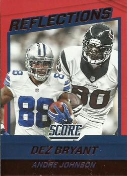 2016 Score - Reflections Red #16 Andre Johnson/ Dez Bryant Front