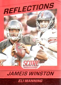 2016 Score - Reflections Red #18 Eli Manning/ Jameis Winston Front