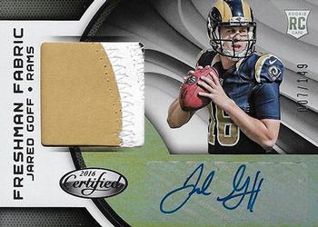 2016 Panini Certified #201 Jared Goff Front