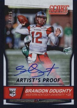2016 Score - Rookie Signatures Artist's Proof #338 Brandon Doughty Front