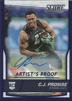 2016 Score - Rookie Signatures Artist's Proof #347 C.J. Prosise Front
