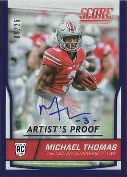2016 Score - Rookie Signatures Artist's Proof #362 Michael Thomas Front