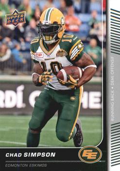 2015 Upper Deck CFL #67 Chad Simpson Front