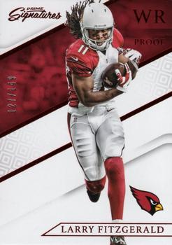 2016 Panini Prime Signatures - Prime Proof Red #154 Larry Fitzgerald Front