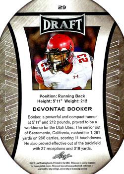 2016 Leaf Draft #29 Devontae Booker Back