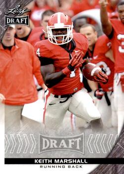 2016 Leaf Draft #50 Keith Marshall Front
