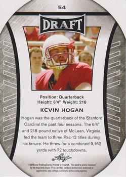 2016 Leaf Draft #54 Kevin Hogan Back