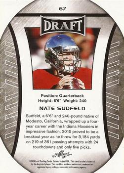 2016 Leaf Draft #67 Nate Sudfeld Back
