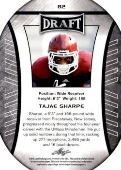 2016 Leaf Draft #82 Tajae Sharpe Back