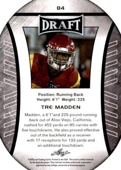 2016 Leaf Draft #84 Tre Madden Back