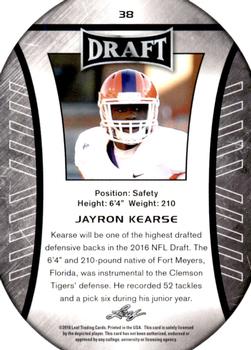 2016 Leaf Draft - Gold #38 Jayron Kearse Back