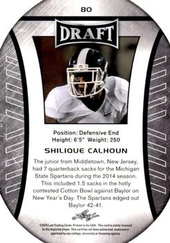 2016 Leaf Draft - Gold #80 Shilique Calhoun Back